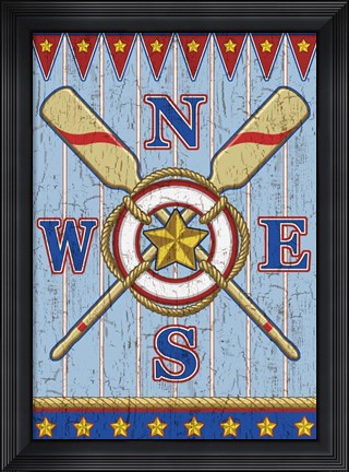 Framed Nautical I Print