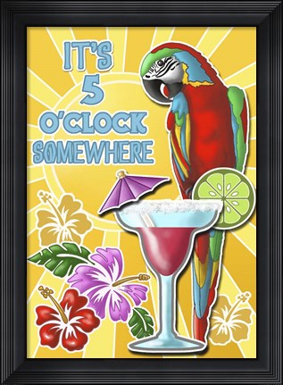 Framed Five O&#39;clock 1 Print