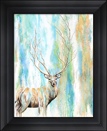 Framed Deer Tree Print