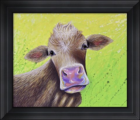 Framed Jersey Cow Print