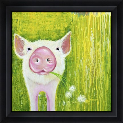 Framed Pig Print