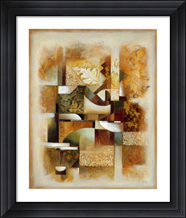 Framed Abstract Collage I Print