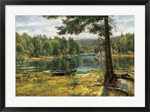 Framed Jorgen Sorensen - Summer on the Lake Size 31.5x23.75 Print