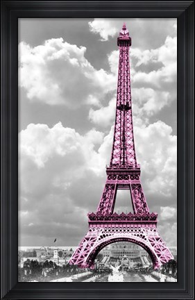 Framed Paris Pink Print