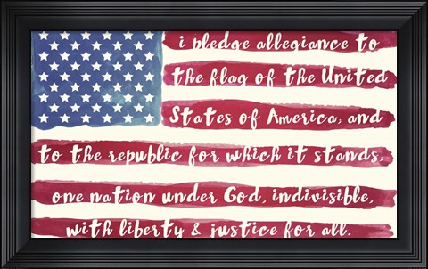Framed Pledge Print