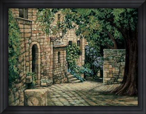 Framed Ruelle de Village I Print