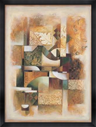 Framed Abstract Collage I Print