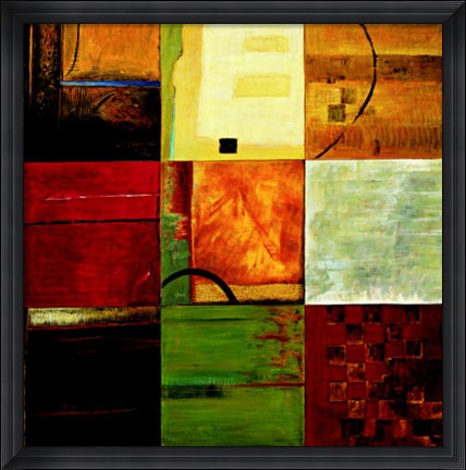 Framed Compartments II Print