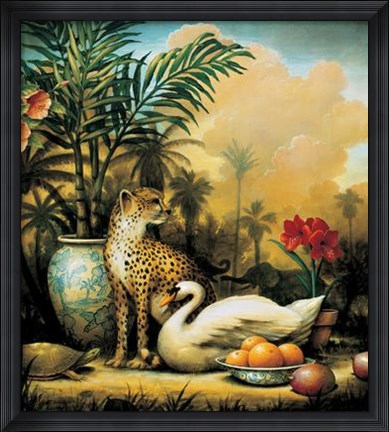 Framed Peaceable Kingdom Print