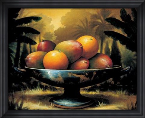 Framed Kevin Sloan - Tropical Harvest Size 31.5x23.75 Print