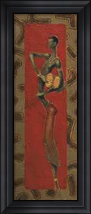 Framed African Drummer II Print