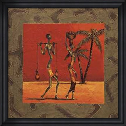 Framed Sun Tribe I Print