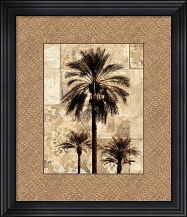 Framed Palm Paradise I Print