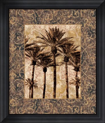 Framed Palm Collage II Print