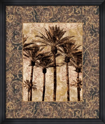 Framed Palm Collage II Print