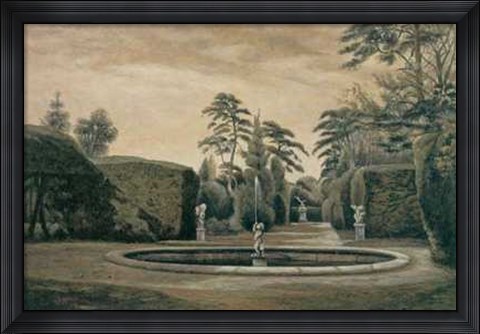 Framed Classical Garden I Print