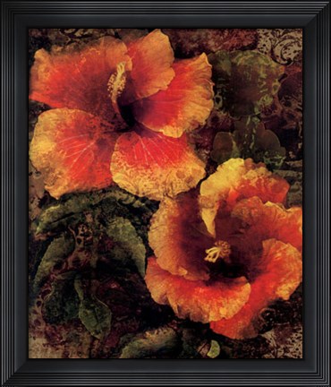 Framed Hibiscus I Print