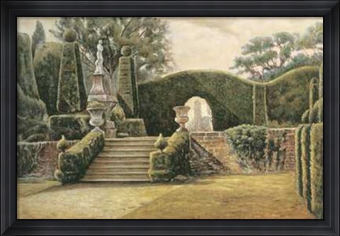 Framed Steps to the Garden II Print