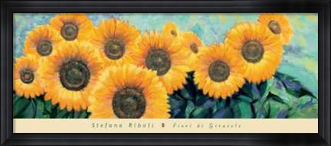 Framed Fiori di Girasole Print