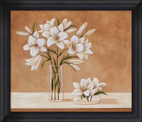 Framed Lis Blanches Print
