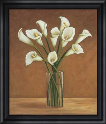 Framed Callas Dans un Vase Print