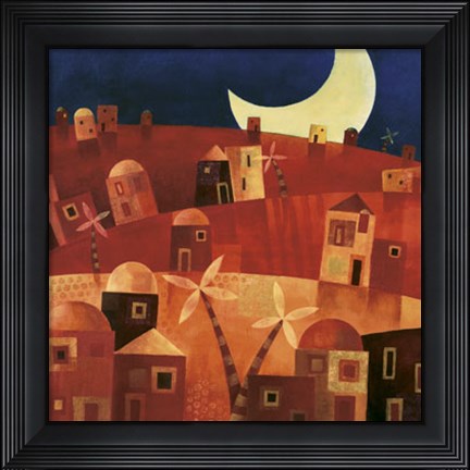 Framed Happy Village II Print