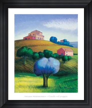 Framed Casale Sul Poggio Print