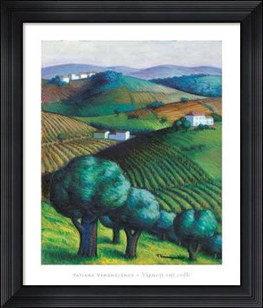 Framed Vigneti Sui Colli Print