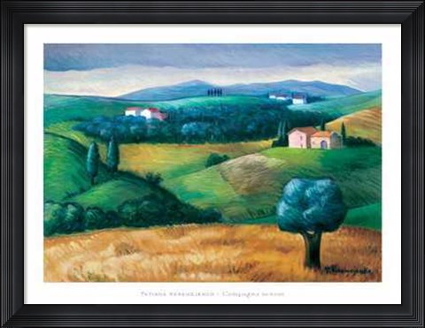 Framed Campagna Senese Print
