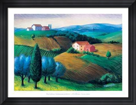 Framed Colline Toscane Print