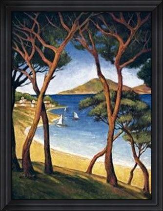 Framed French Riviera II Print