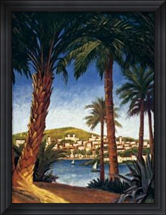 Framed French Riviera I Print