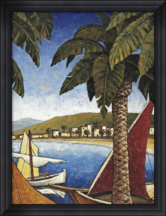 Framed Cote D&#39;azur II Print