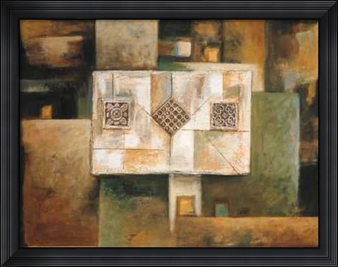 Framed Sirous Malek - Architectural Elements II Size 31.5x23.75 Print