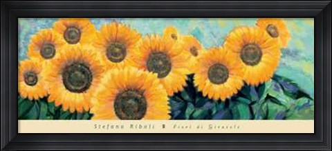 Framed Fiori di Girasole Print