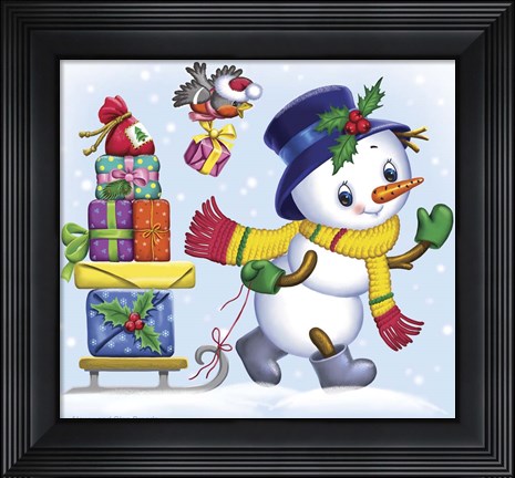 Framed New Year&#39;s Gifts Print