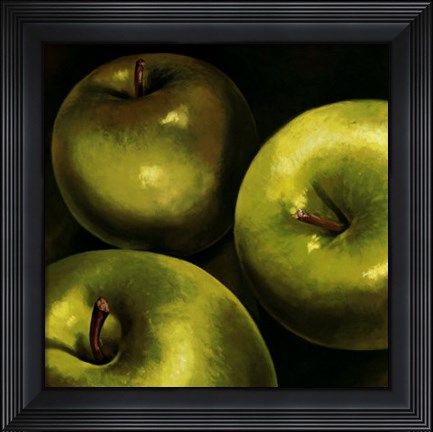 Framed Mele Verdi Print