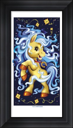 Framed Snow Horse Print