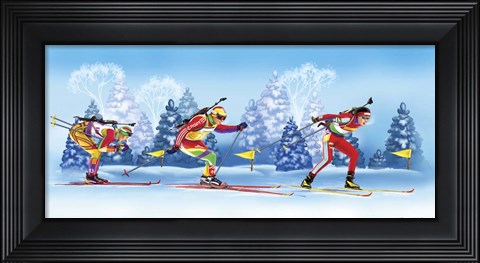 Framed Biathlon Print