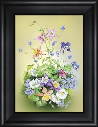 Framed Flowers at the House Print