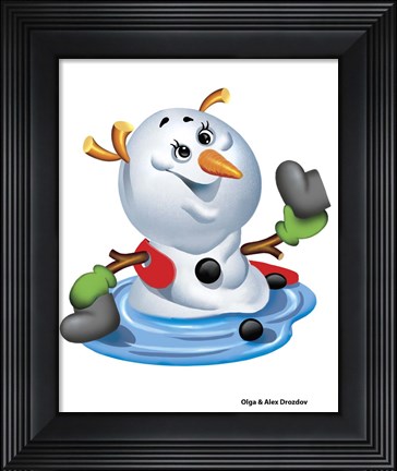 Framed Death Of A Snowman Print