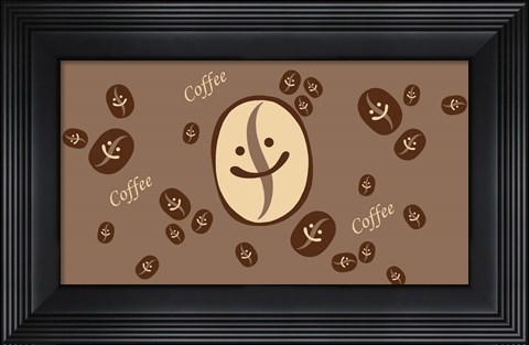 Framed Glass Coffee I Print