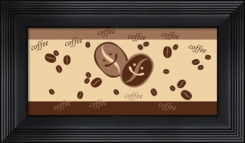 Framed Glass Coffee VIII Print