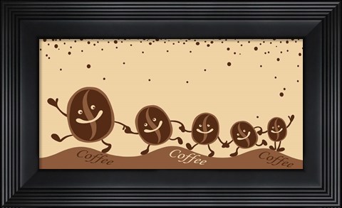 Framed Glass Coffee IX Print