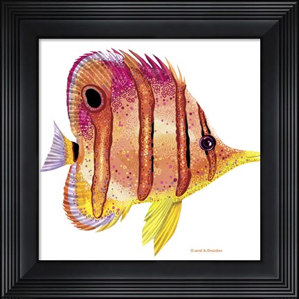 Framed New Fish 4 Print