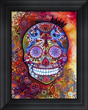 Framed Scull Print