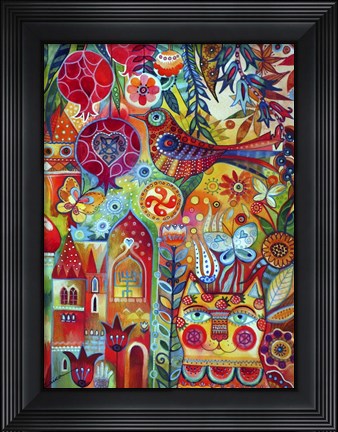 Framed Summer Cat Print