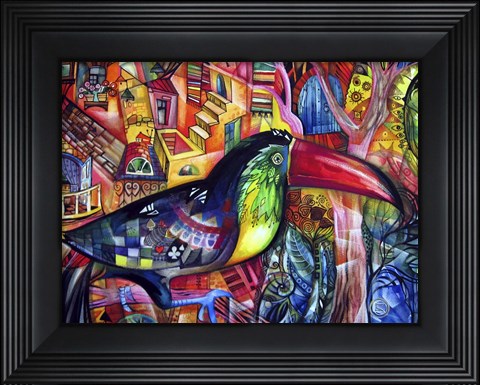 Framed Toucan Print