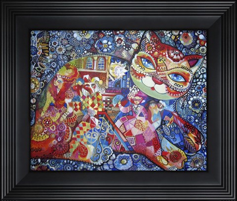 Framed Venice Cat Print