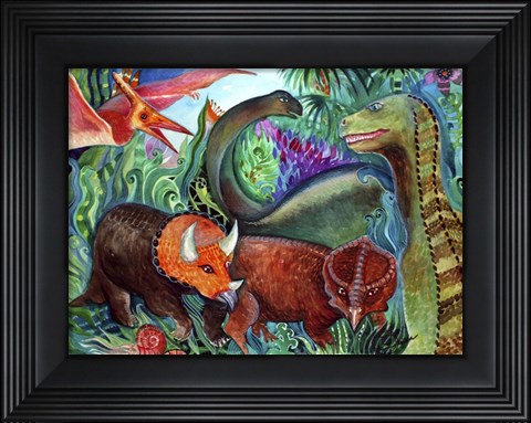 Framed Dinos Print